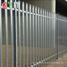 PVC Coated Metal Palisade Fence Security Steel Palisade Fence
